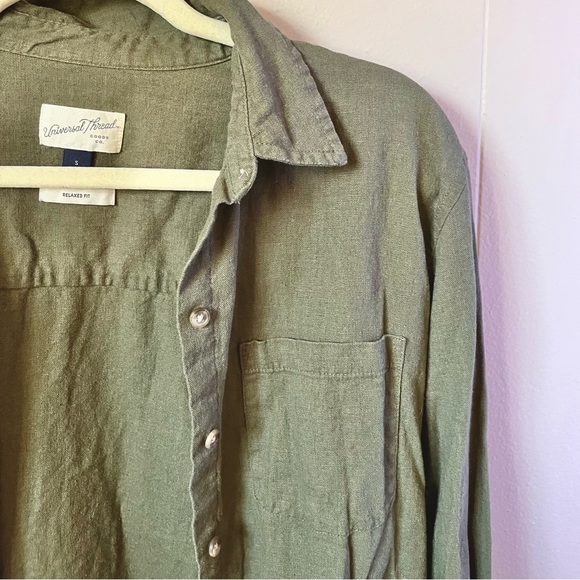 Forest Green Button Down - Picture 2 of 3